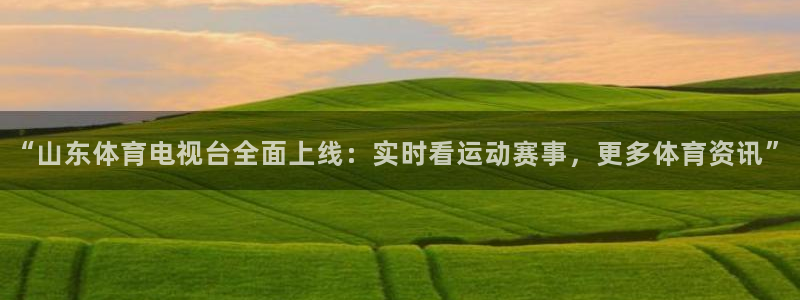 yl6776永利集团官网：“山东体育电视台全面上线：实时看运动赛事，更多体育资讯”